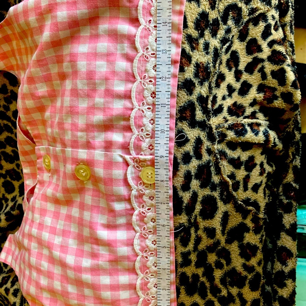 Vintage pink cotton gingham halter top small - Picture 8 of 8